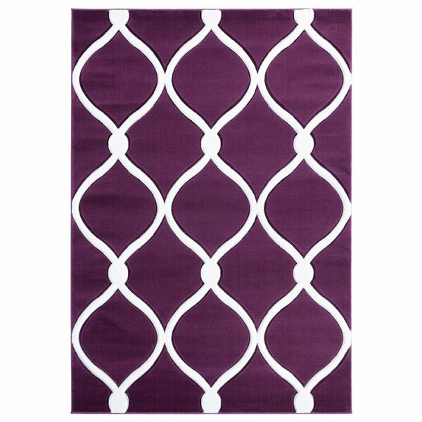 United Weavers Of America 7 ft. 10 in. x 10 ft. 6 in. Bristol Rodanthe Plum Rectangle Area Rug 2050 11582 912